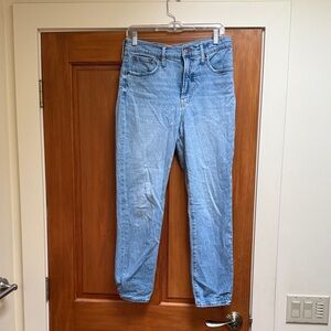 Madewell Classic Straight Leg Jeans in Light Blue